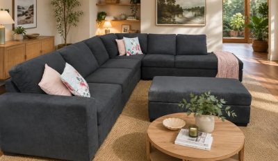 Carmen Corner L:ounge With Sofa Bed