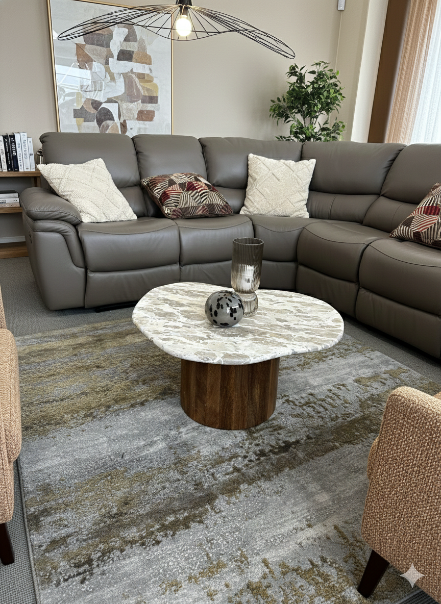 Avi marble top coffee table.